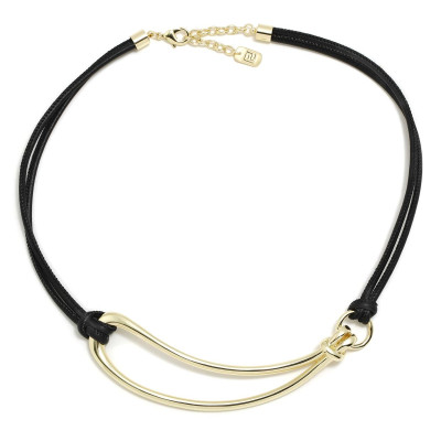 Collar cuero nudo