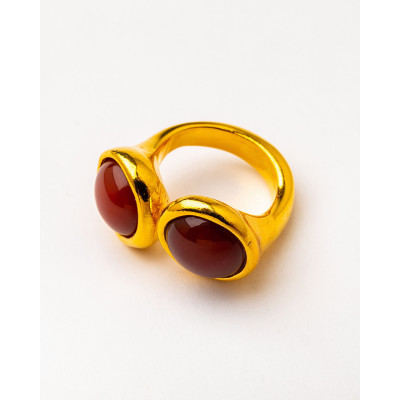ANILLO AJUSTABLE CARNEOLA