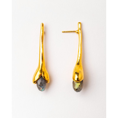 PENDIENTES DE LABRADORITA