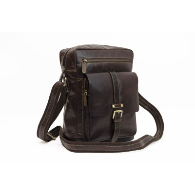 Bolso bandolera de piel de...