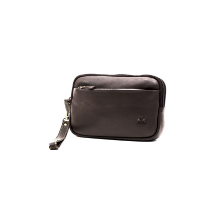 BOLSO DE MANO MARRÓN