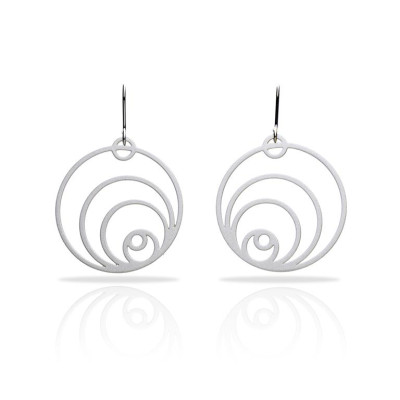 PENDIENTES COSMOS PLATA